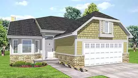 image of bungalow house plan 1678